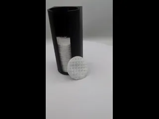 Cotton makeup remover pad holder
