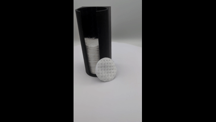 Cotton makeup remover pad holder