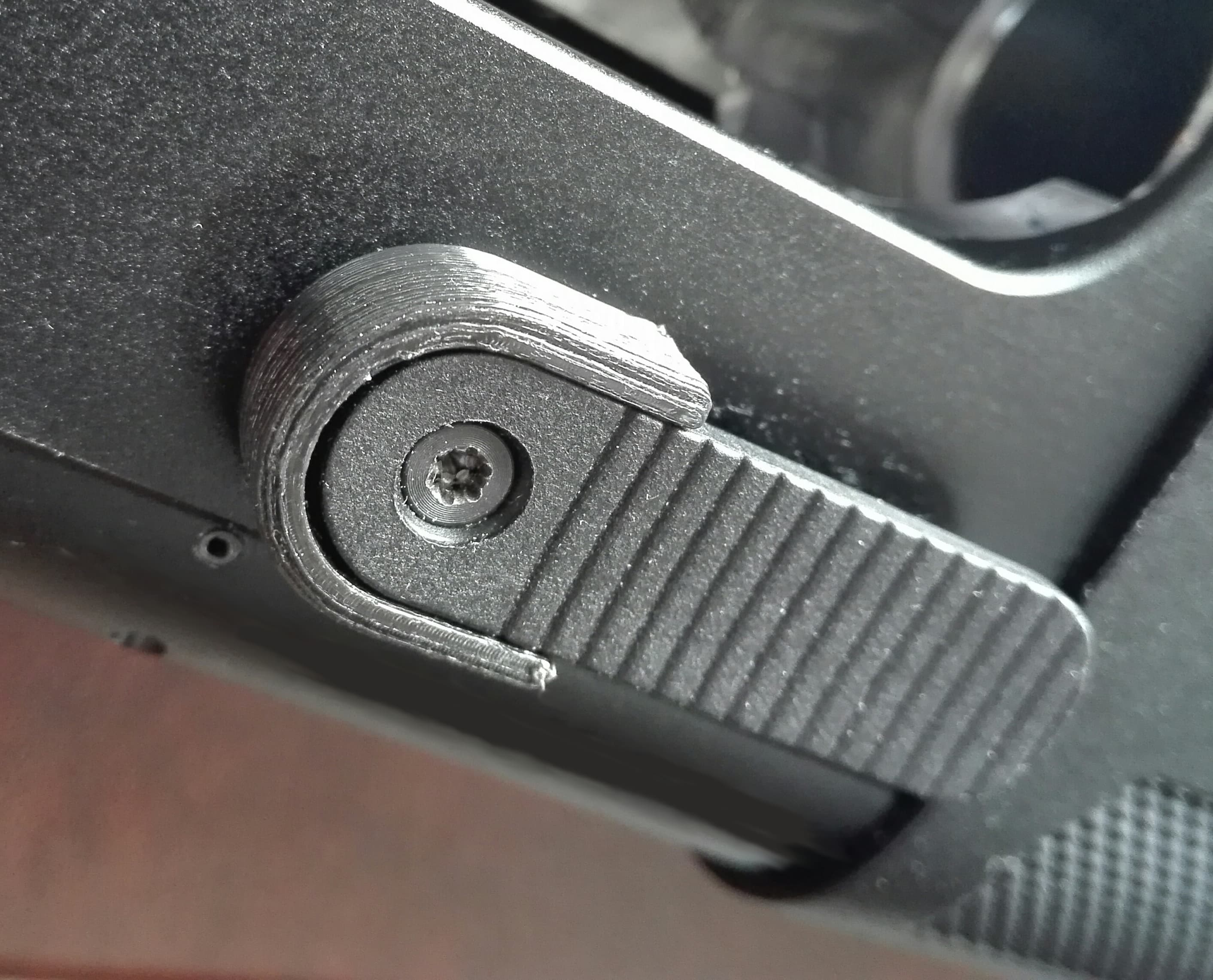Bolt release shroud for first generation Beretta 1301 Tactical, Competition and Beretta A400
