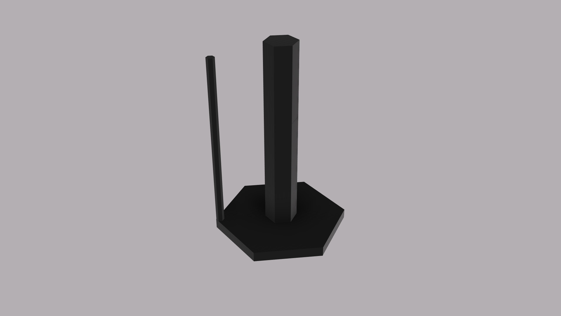 (Small Printers Variant) Simple, Modern, Hexagonal Paper Towel Stand