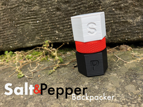 Salt & Pepper Container for Backpacking