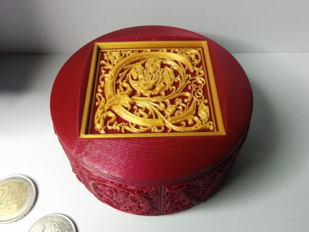 Jewelry Box with I Love You and Letter Inlays