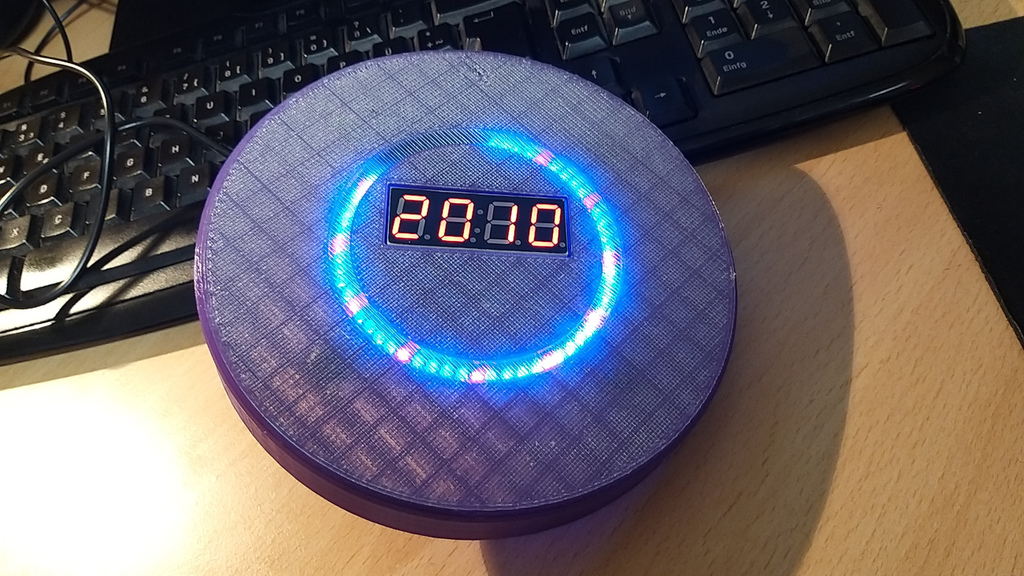 DS1302 DIY LED Clock housing for wall mount