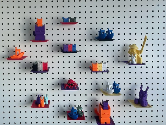 Pegboard shelf