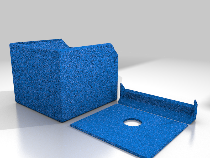 Box with Sliding Lid with Hole