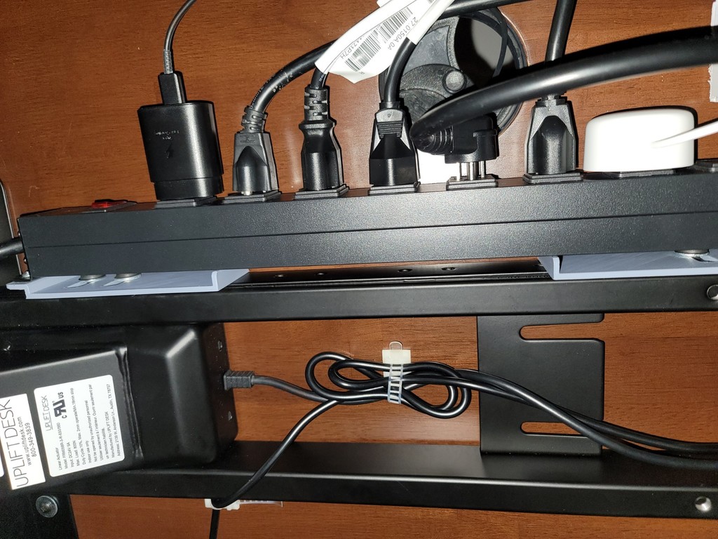 Uplift Desk Power Strip Mount Point by BennyBombs Download free STL