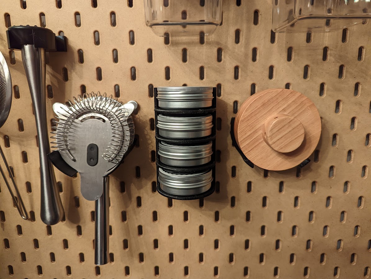 Cocktail Strainer holder for IKEA Skadis