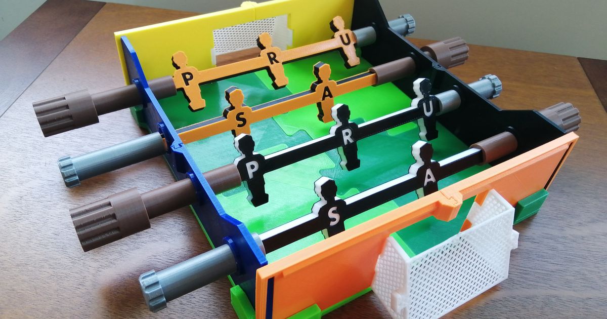 Foosball puzzle (easy to assemble) by rayjizza Download free STL model