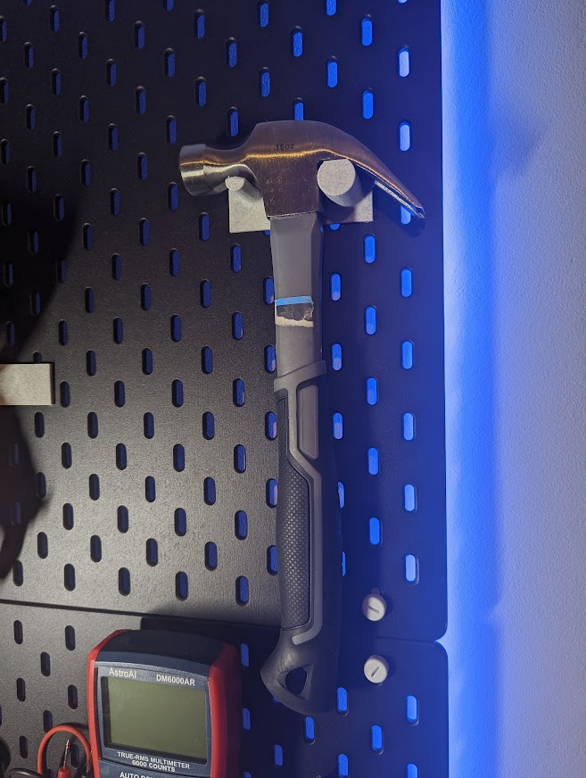 Hammer holder for Ikea SKÅDIS