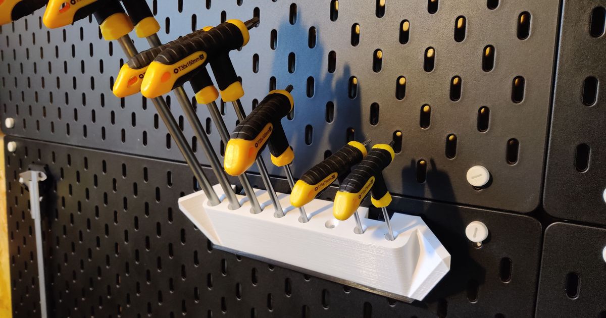 Thandle allen wrench holder wallmount/skadis removable by radicalreel