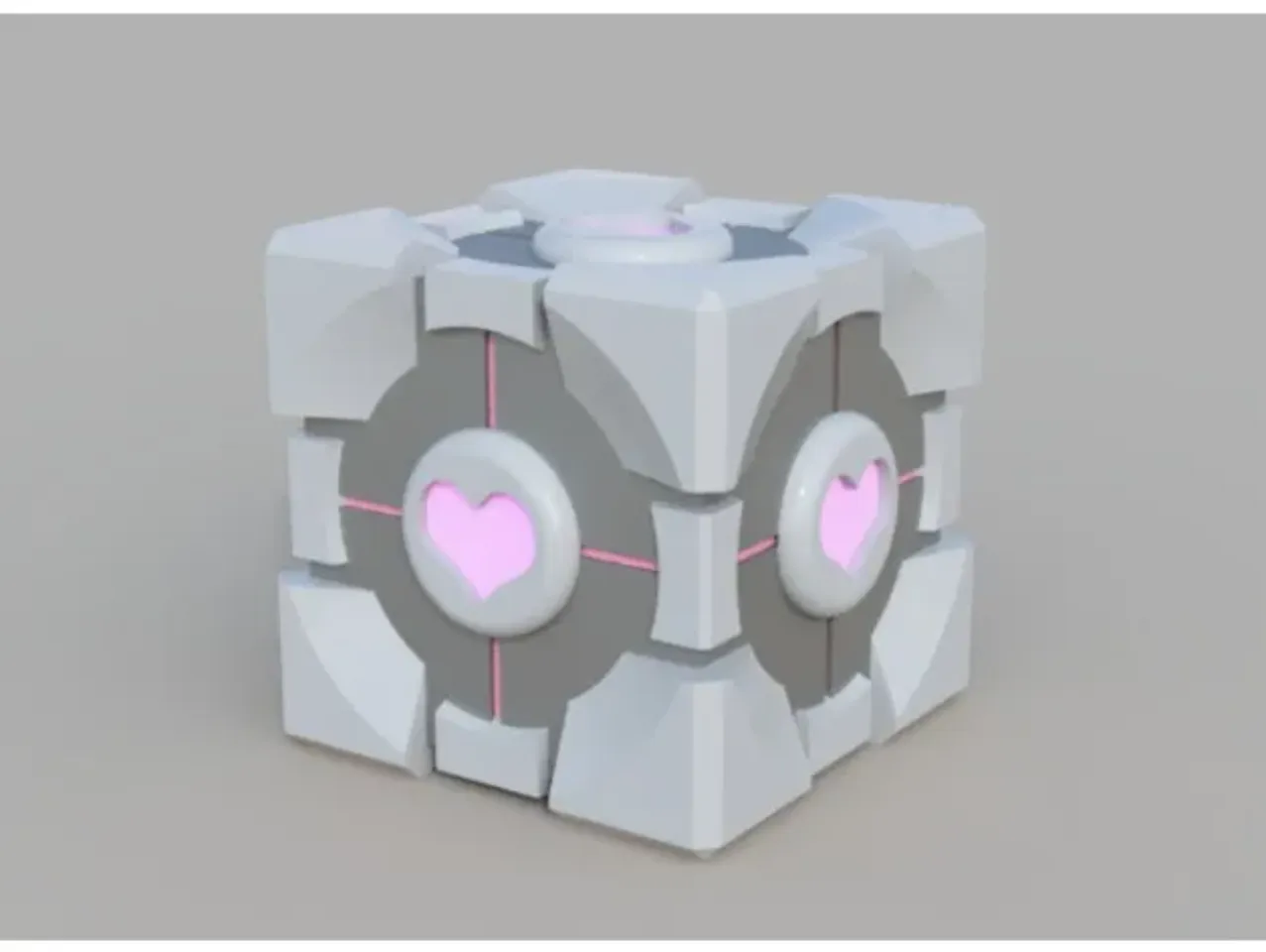 Companion Cube by petruvius, Download free STL model