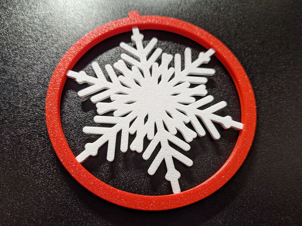 Miniatura 3 do modelo 3D Snowflake Ornament