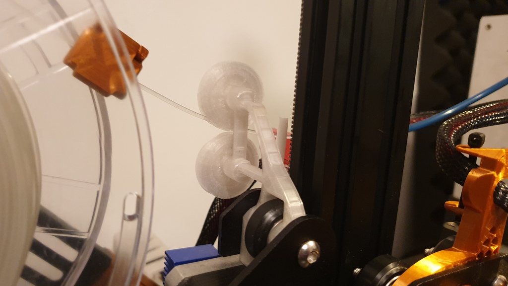 Ender 3 Filament Roller Guide (Snap on)