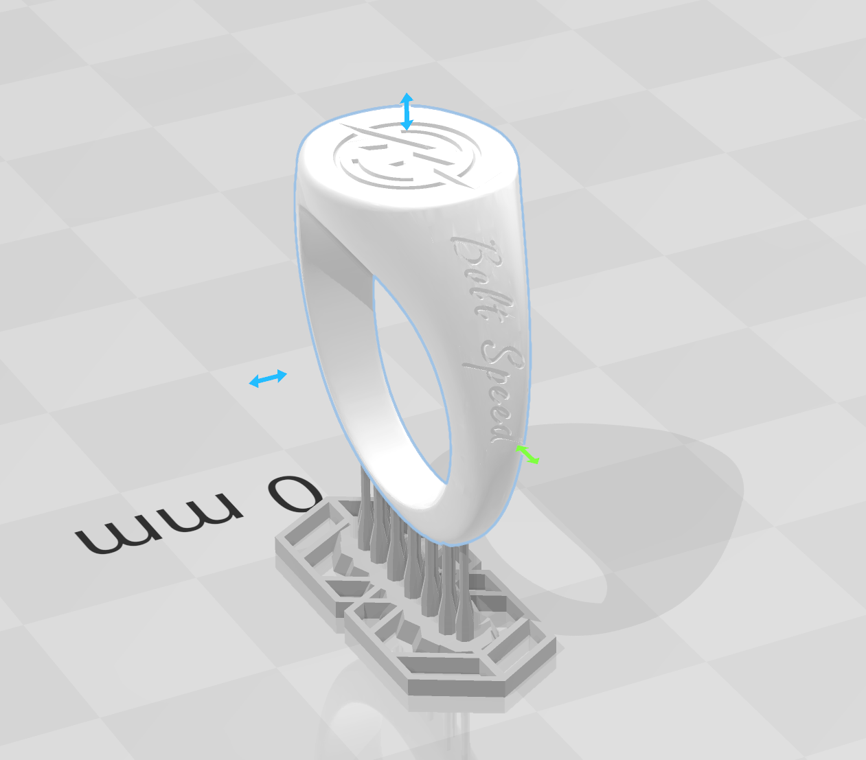 Bolt Speed Ring for Ladies