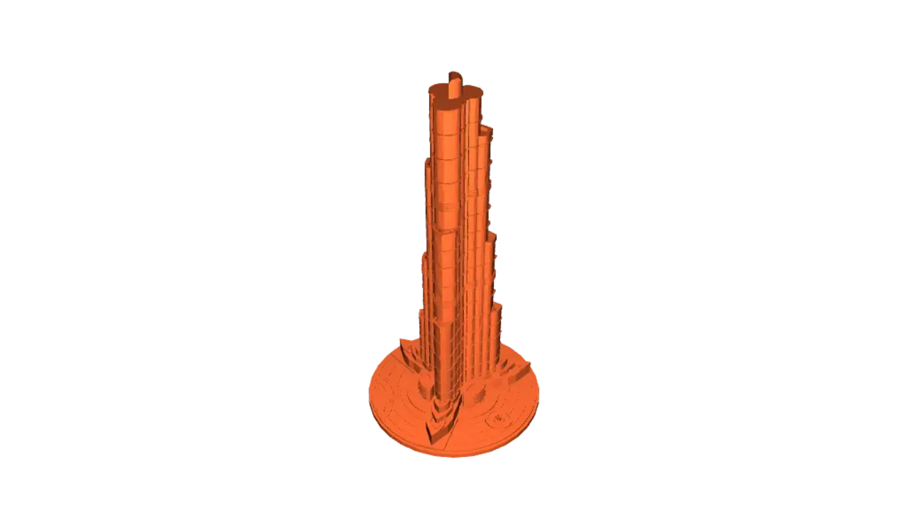 Burj Khalifa - Dubai , Uae By Miniworld3D | Download Free Stl Model |  Printables.Com