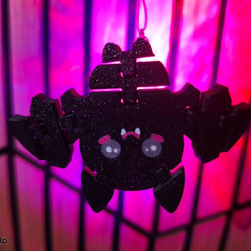 Cute Flexi Bat – Articulated Halloween Bat by Frikarte3D | Download ...