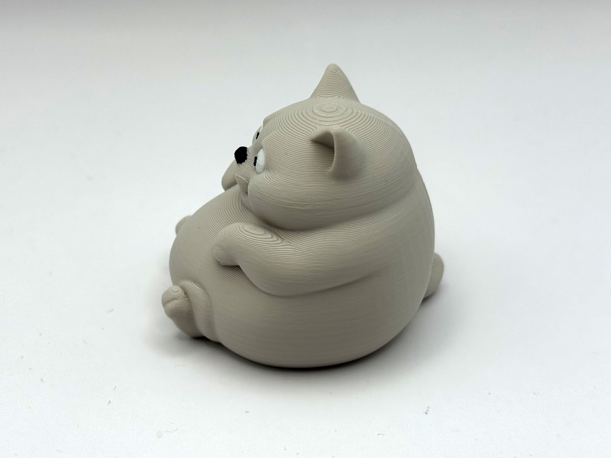 Miniatura 2 do modelo 3D Sitting Chonky Cat
