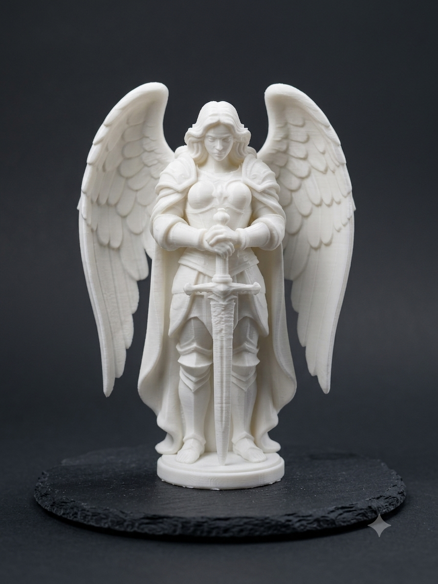 Guardian Angel Warrior – 3D Printable Statue
