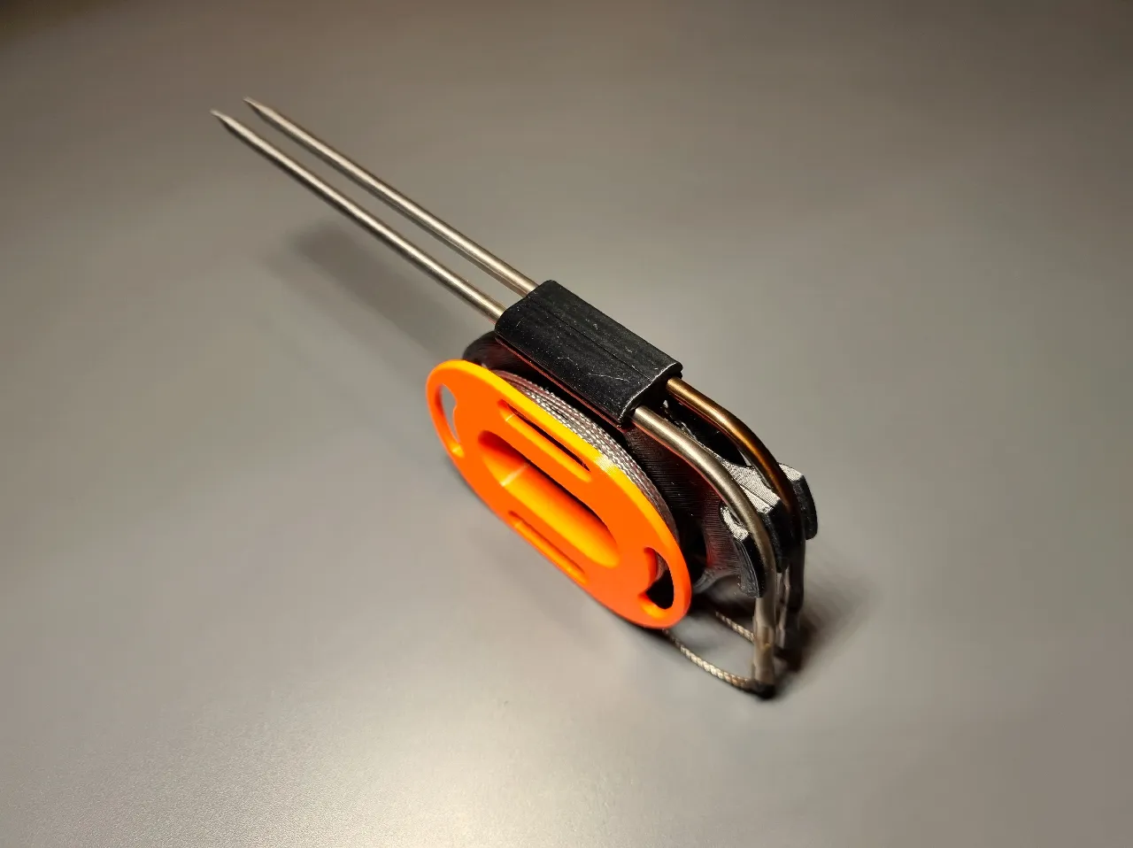 Temperature Probe Spool For BBQ Thermometer With Strong Magnets, Meat Probe W