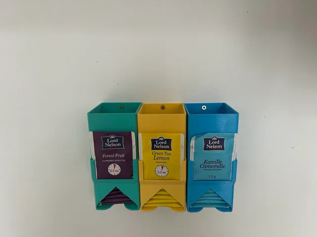 Wall mounted tea bag holder
