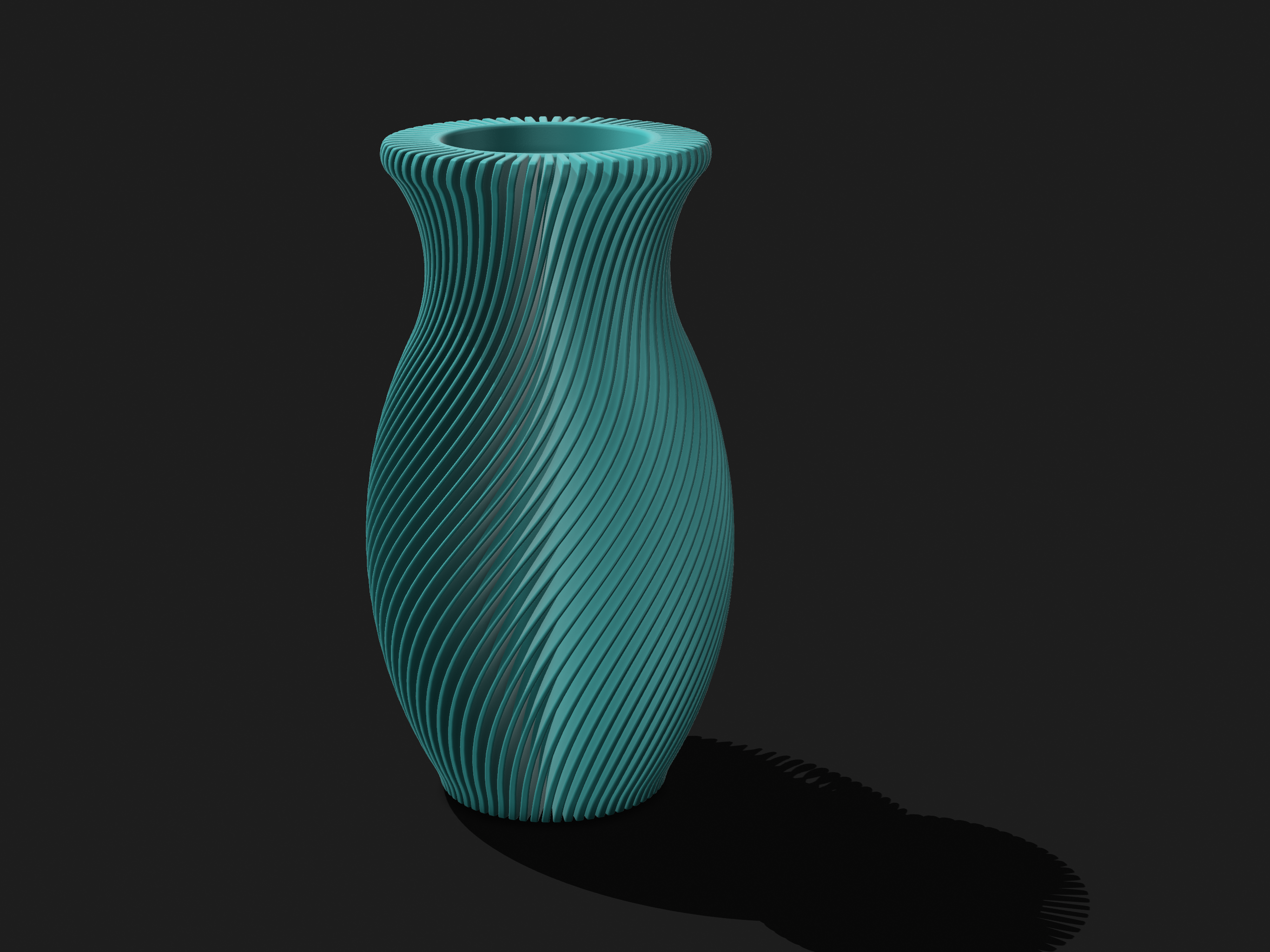 Large Twist Rib Vase