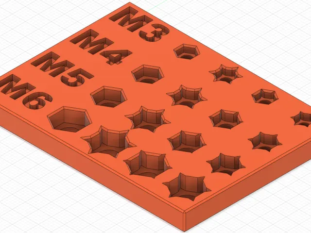 Test Piece of Hexagonal Nut Hole