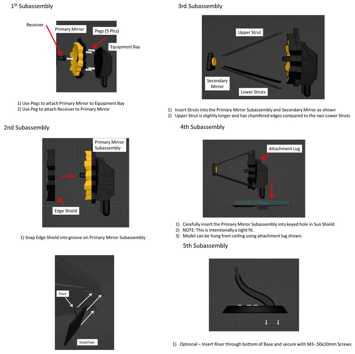 James b Space Telescope (JWST) by Hank Download free STL model