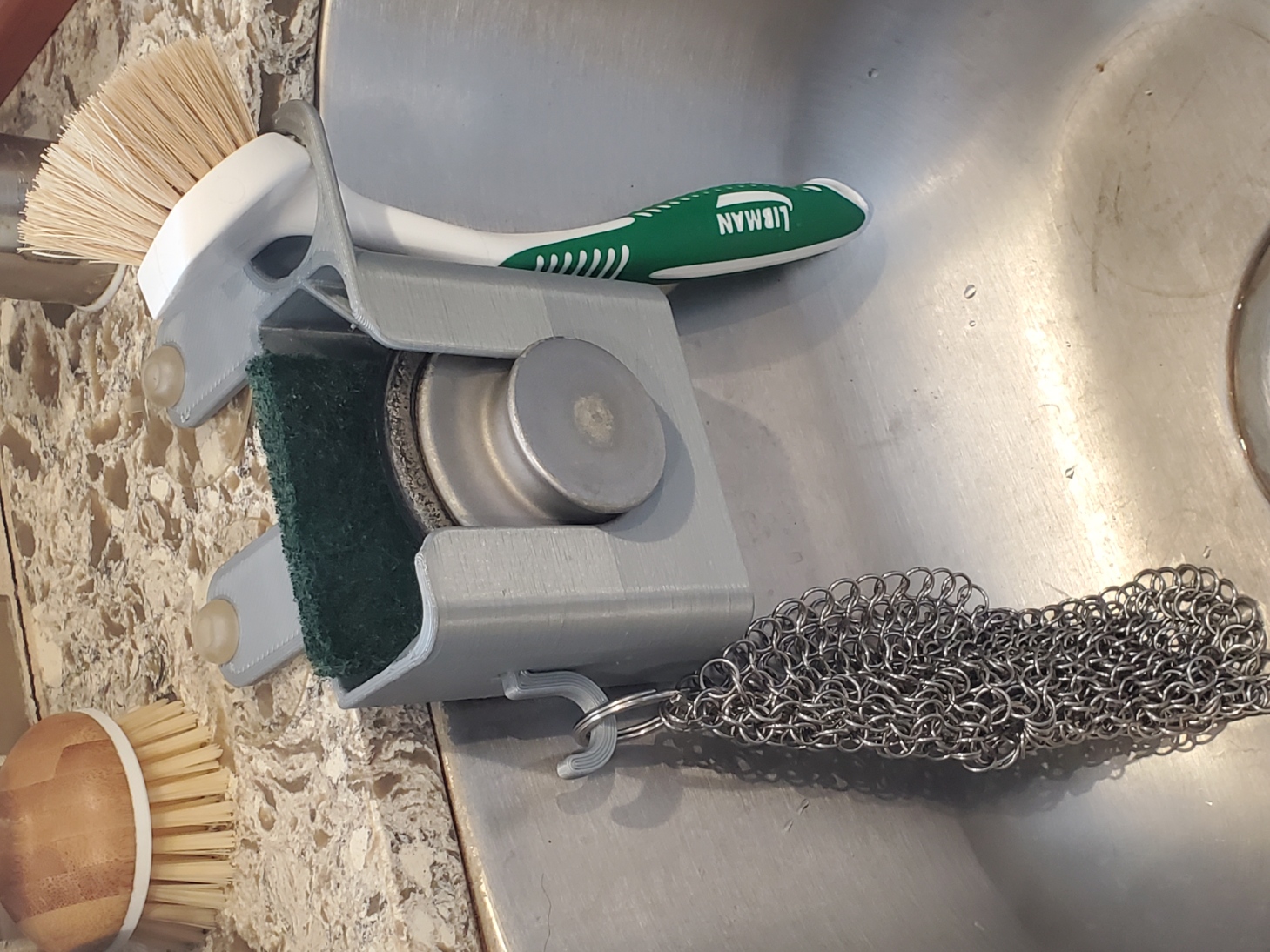Suction Cup Dish Sponge/Drain Plug/Brush/Scrubber Holder