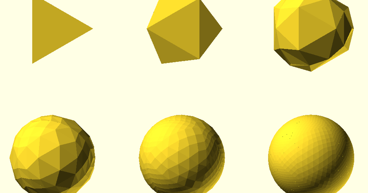 Openscad Code To Create Fractal Spheres Based On A Tetrahedron. By ...