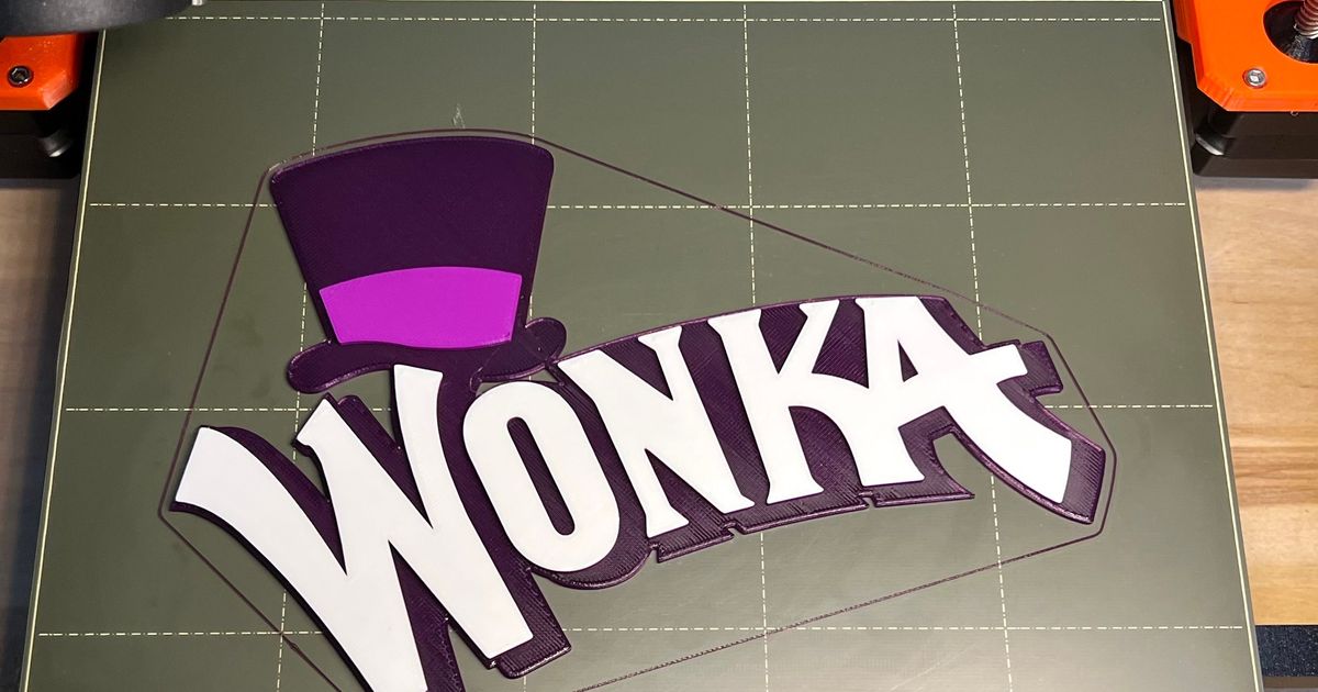Willy Wonka Candy Logo by bubbastoybox Download free STL model
