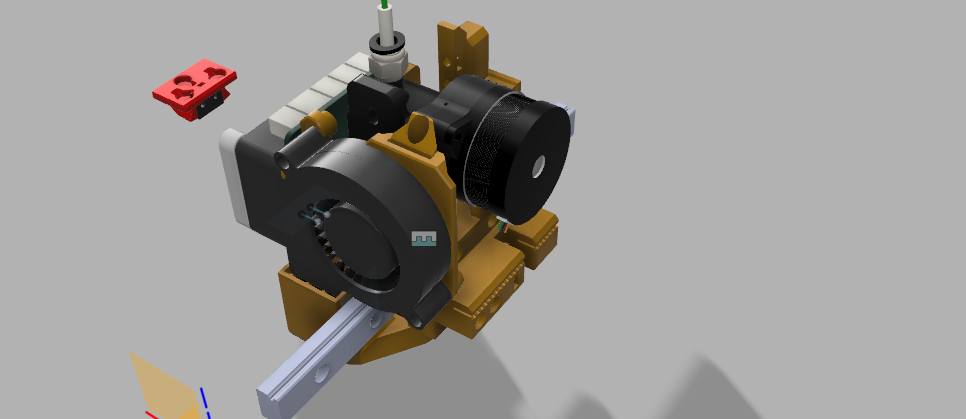 Qidi Xmax Toolhead using Orbiter 1.5 and Dragon hotend