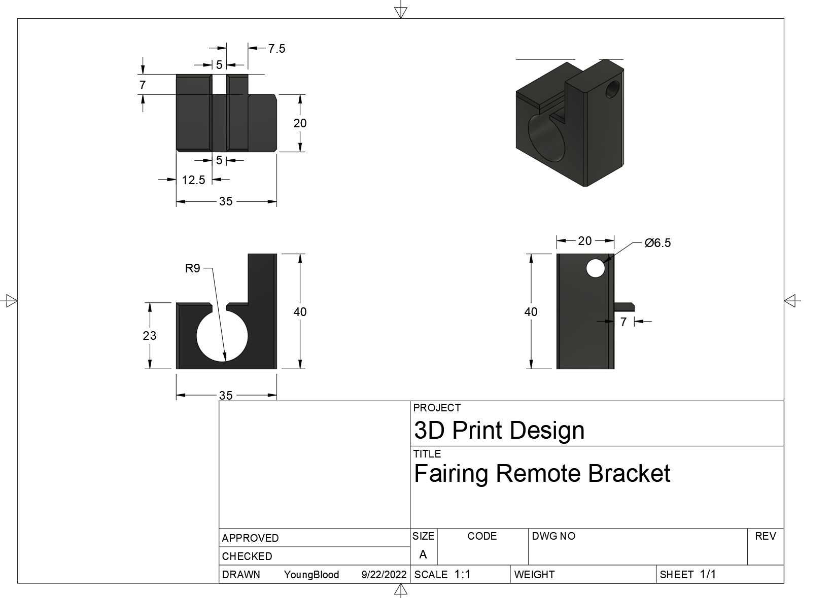 Fairing Handlebar Remote Bracket by YoungBlood | Download free STL ...