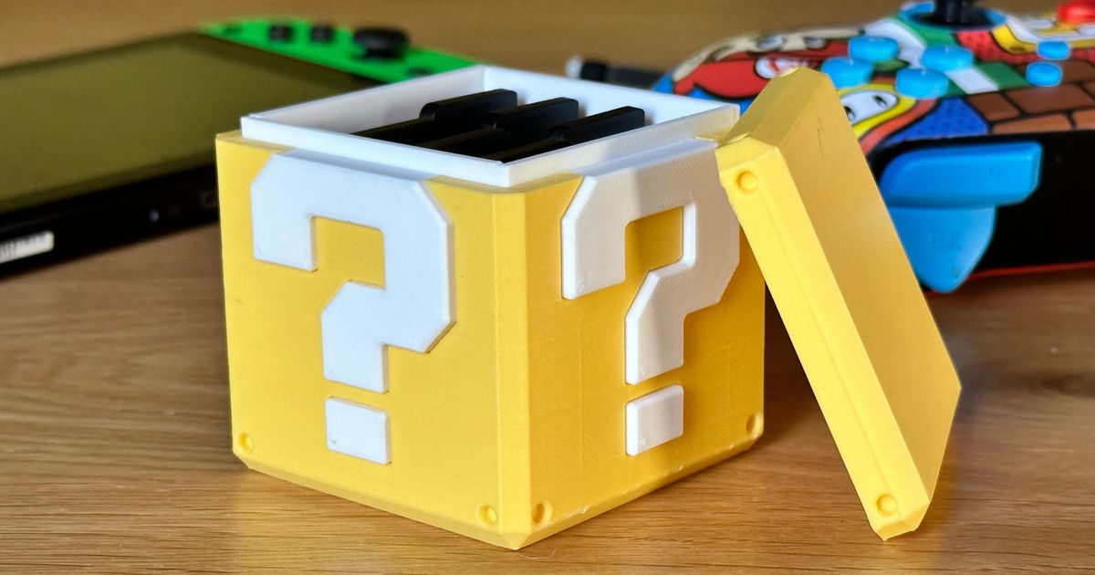 Super Mario Question Block & Cartridge Holder by golnik | Download free ...