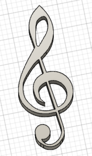 Treble Clef Note Necklace