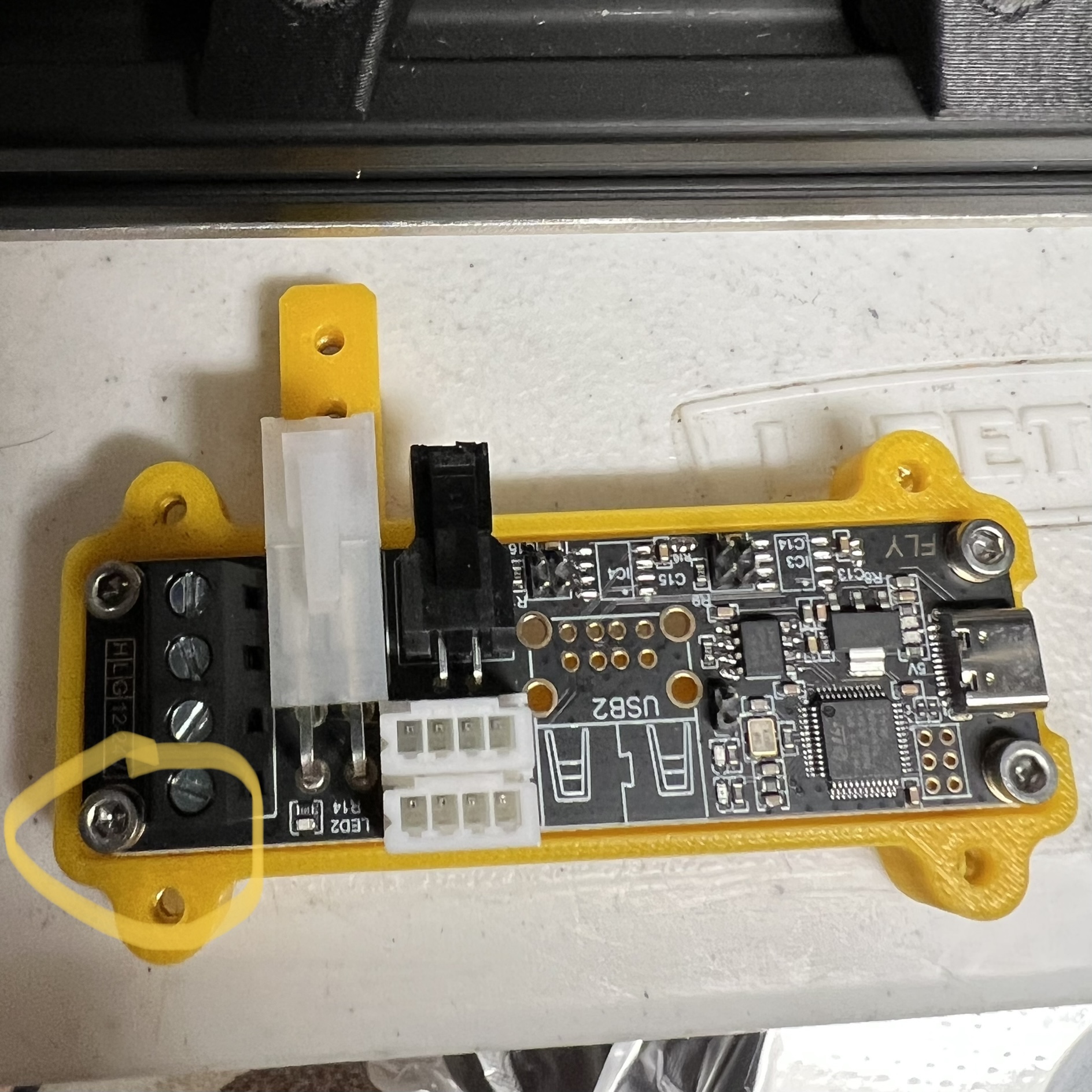 Mounting bracket case for big tree tech u2c and mellow utoc can bus