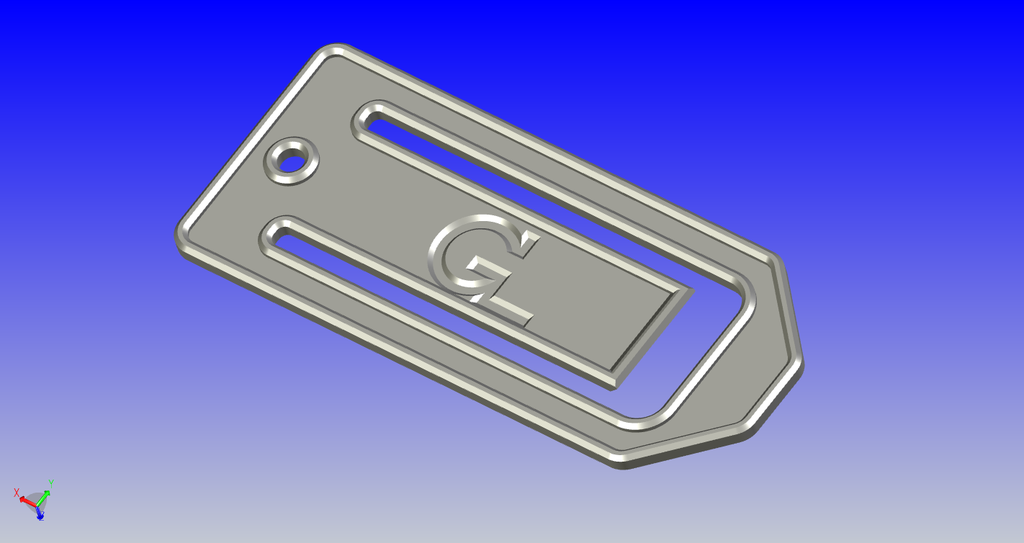 Paperclip/Bookmark with mounting hole