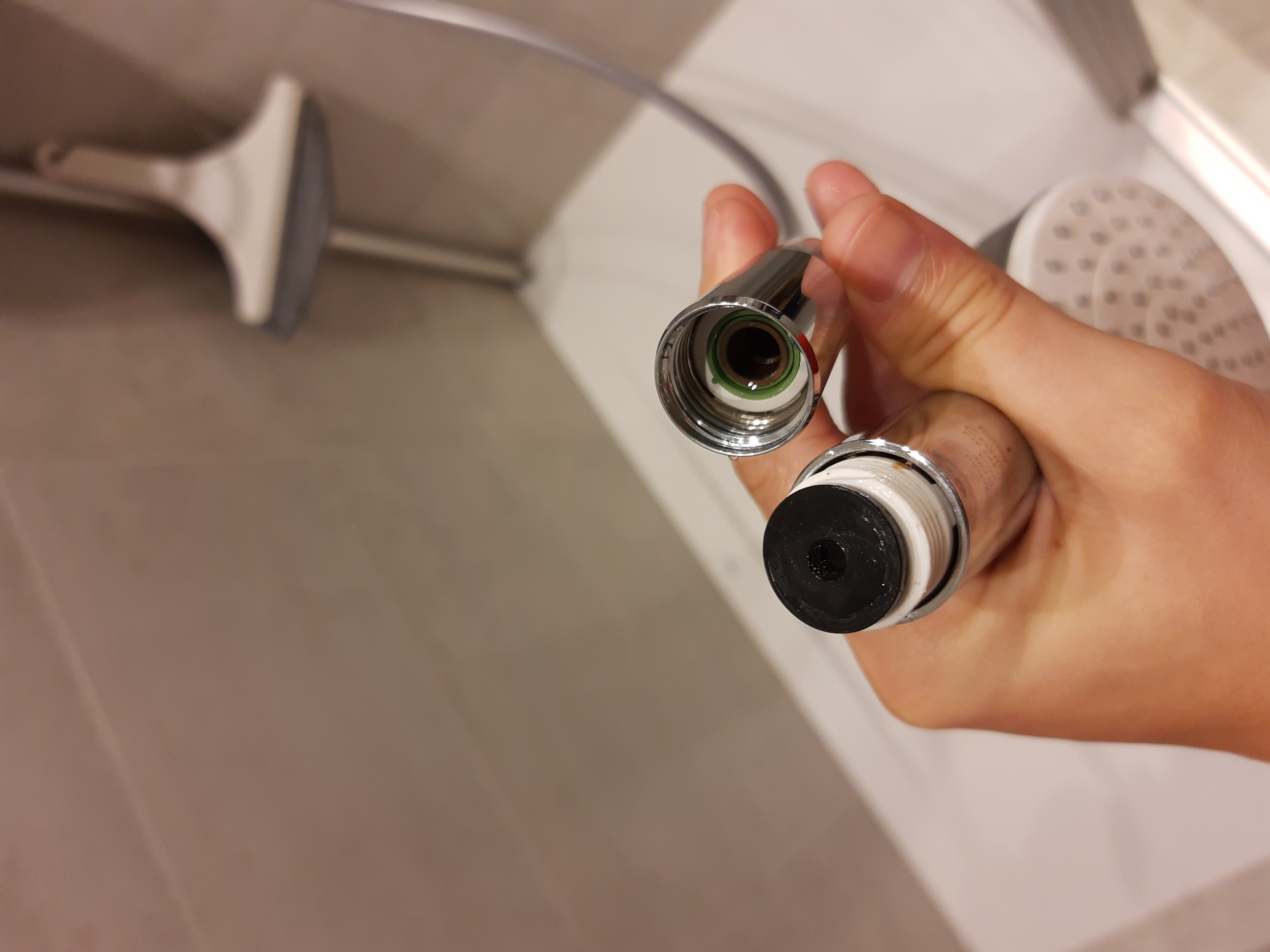 Water-saving shims for shower head