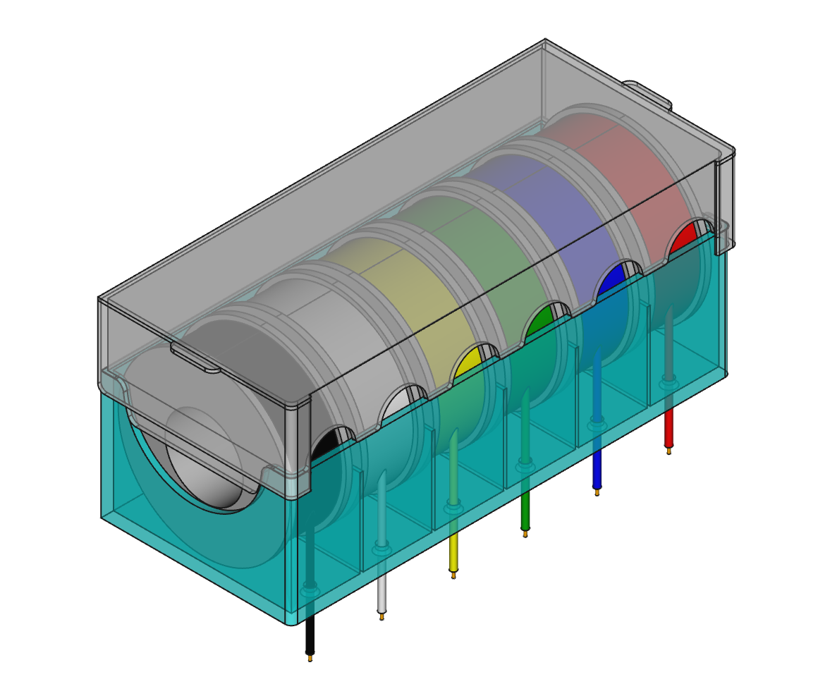 Mounted electronic wire spool holder with lid