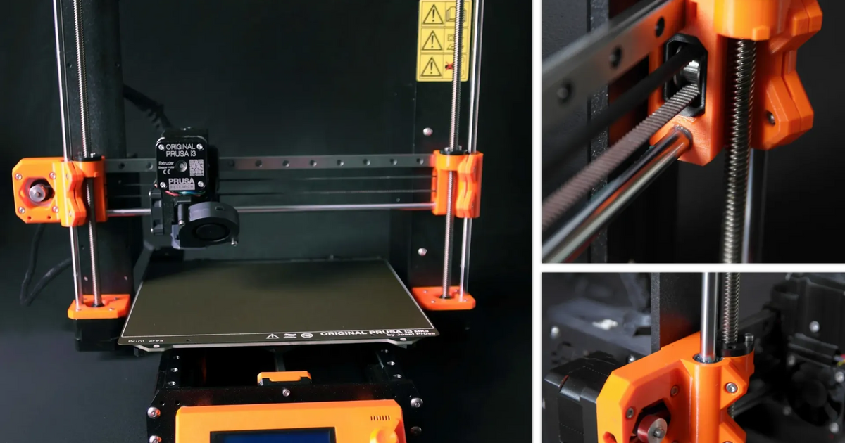 X-axis upgrade with linear rail, belt tensioner and bearing clamping ...