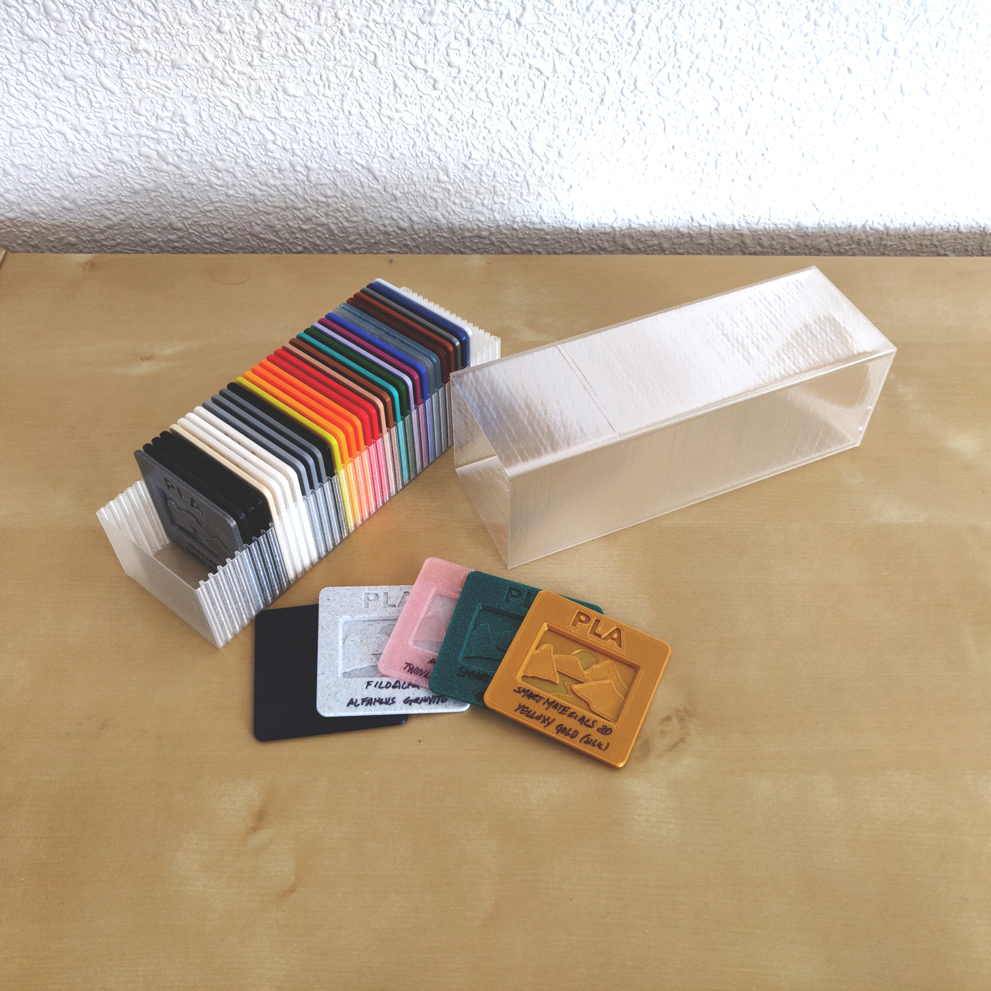 35mm Slide Filament Samples Box Vase/Spiral mode