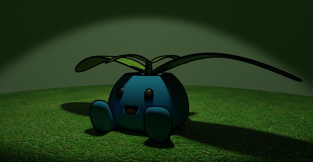 Miniatura 2 do modelo 3D Oddish pokemon Planter