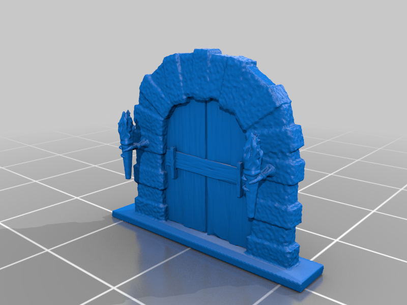 dungeons and dragons archway locked with torch