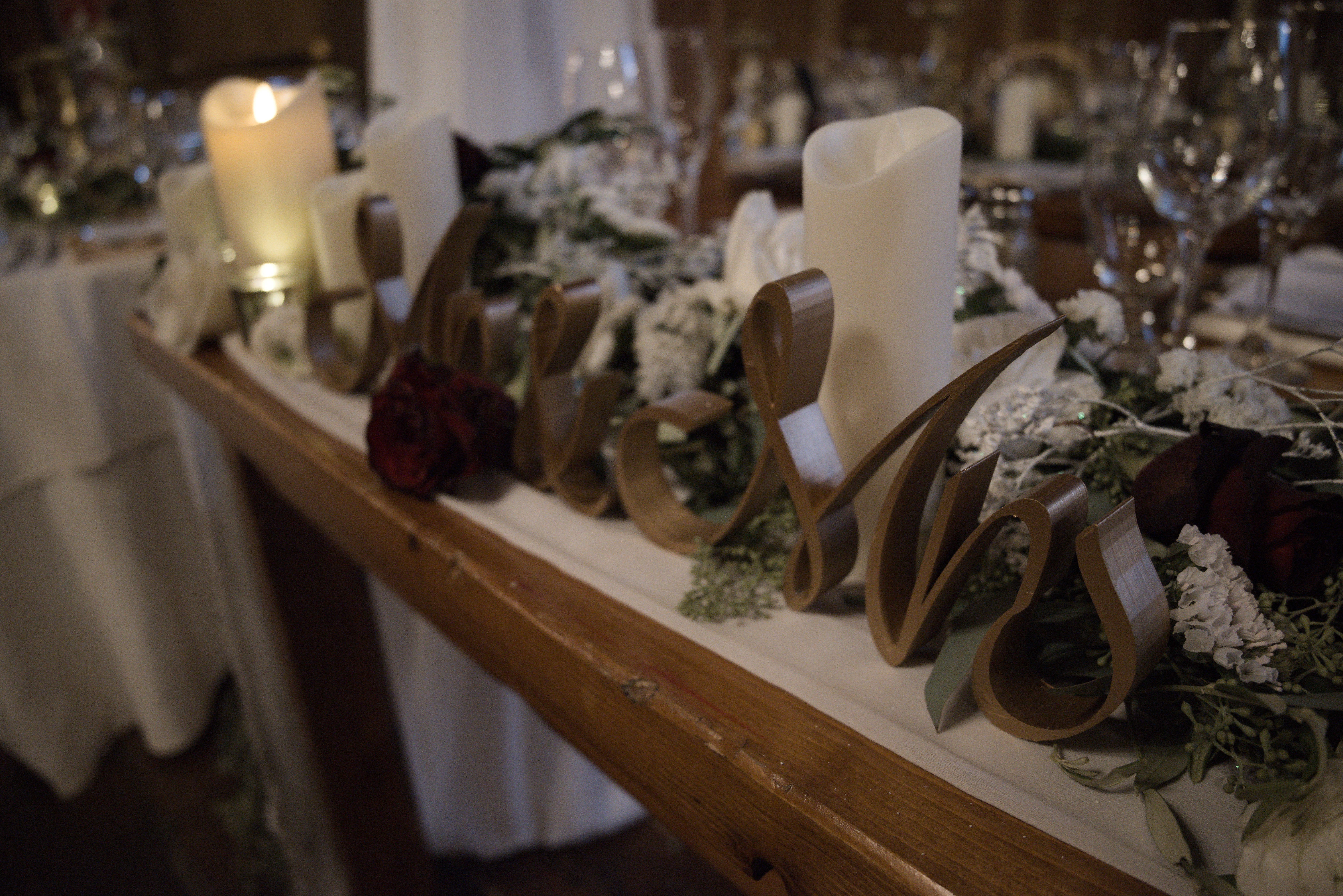 Mr. & Mrs. Wedding Table Sign