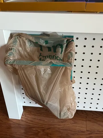 Pegboard Trash Bag Holder