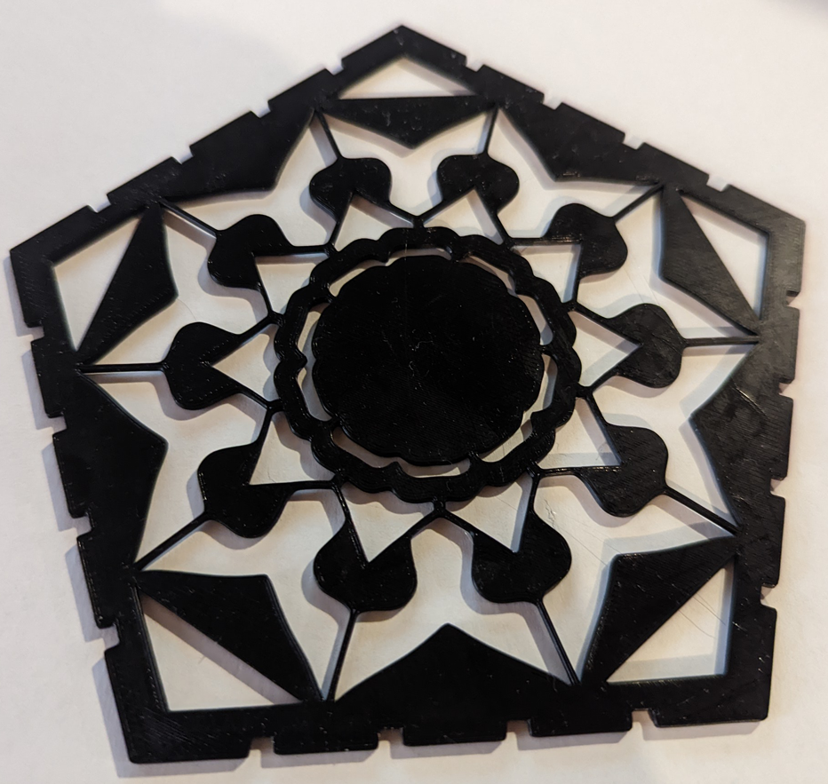 Dodecahedron Lamp - New Panels