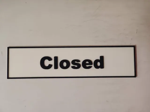 Closed Sign