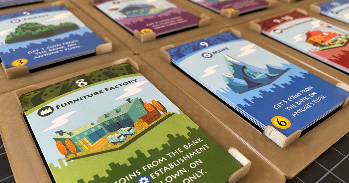 Card trays for Machi Koro boardgame by jmutchek | Download free STL ...