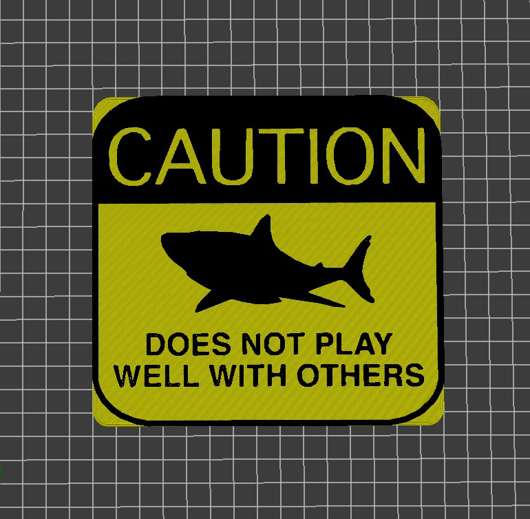 Does not play well with others - wall sign