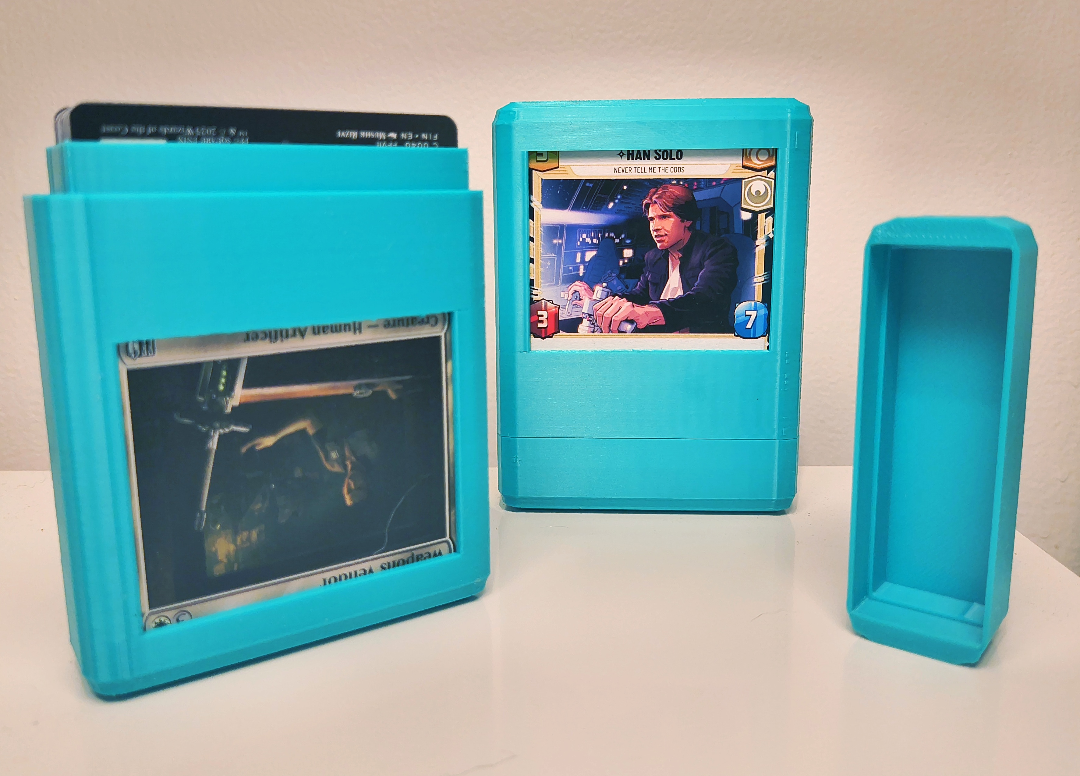 Card Deck case with window - 50, 60, and 100 card versions