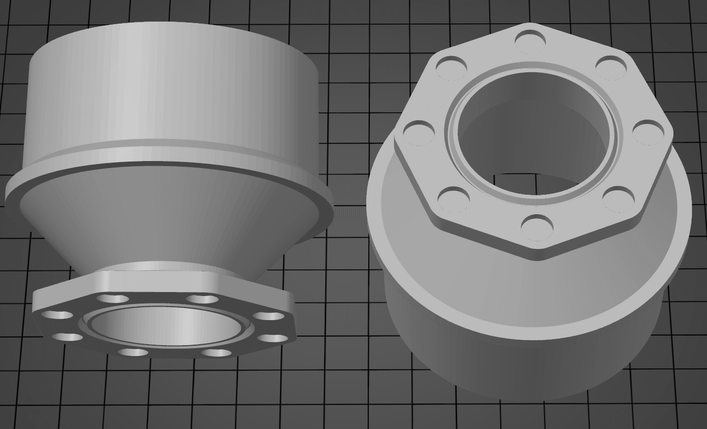 Parametric vacuum hose connector with connectors. by Max